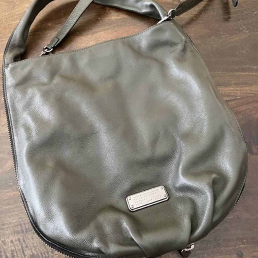 Marc Jacobs Leather Bucket Bag, Dark Green